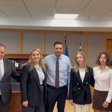 Επίσκεψη της ομάδας εικονικής δίκης για το δίκαιο του διαστήματος  «Manfred Lachs» στον Υφυπουργό κύριο Κ. Κυρανάκη